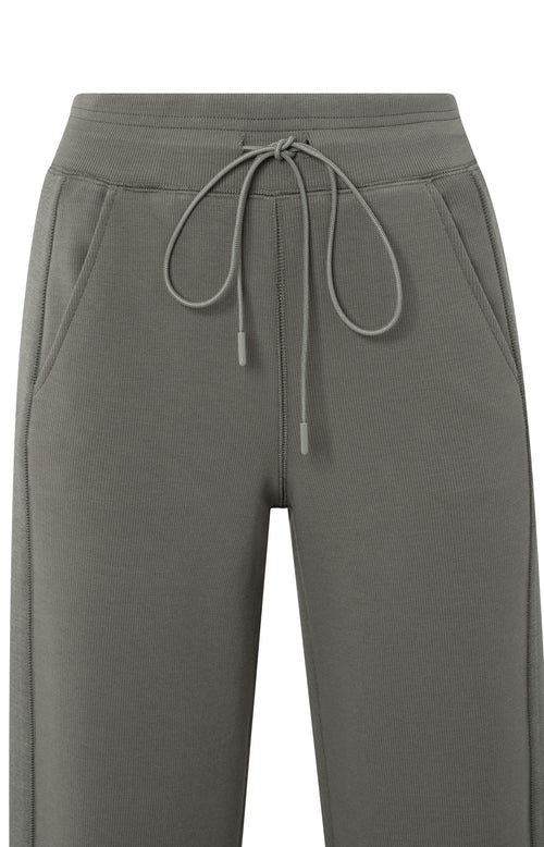 picture of Yaya Jersey Wide Leg Trousers - Dark Night Grey - Number Two - womens - fashion - clothing - Yaya 7