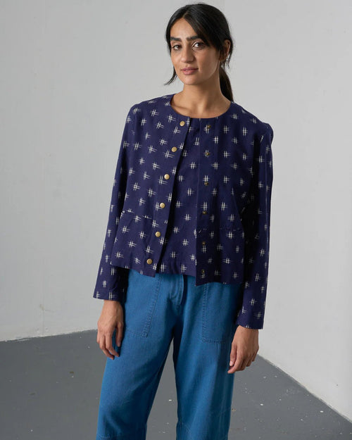 picture of Bibico June Utility Jacket - Ikat - Number Two - womens - fashion - clothing - Bibico 1
