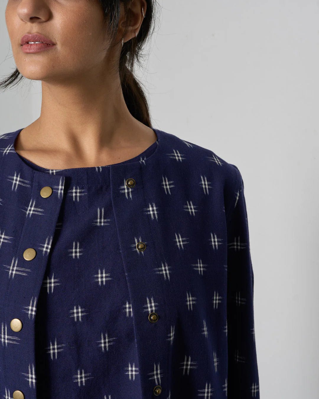 picture of Bibico June Utility Jacket - Ikat - Number Two - womens - fashion - clothing - Bibico 3