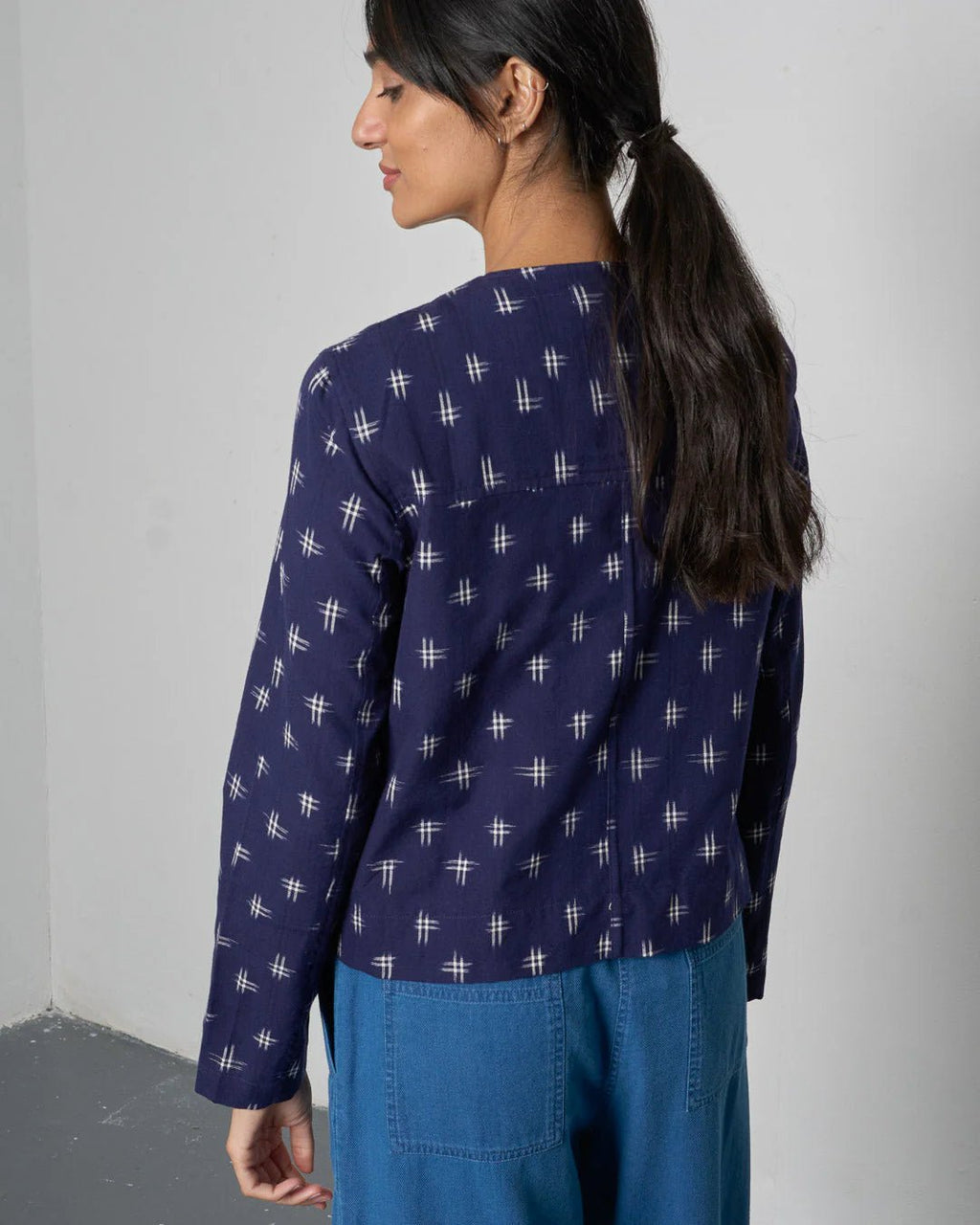 picture of Bibico June Utility Jacket - Ikat - Number Two - womens - fashion - clothing - Bibico 2