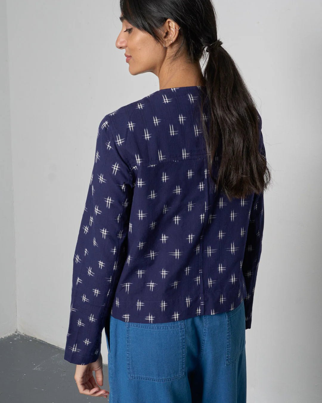 picture of Bibico June Utility Jacket - Ikat - Number Two - womens - fashion - clothing - Bibico 2