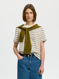 Selected Femme Essential SS Stripes Boxy Tee - Delicioso Multi