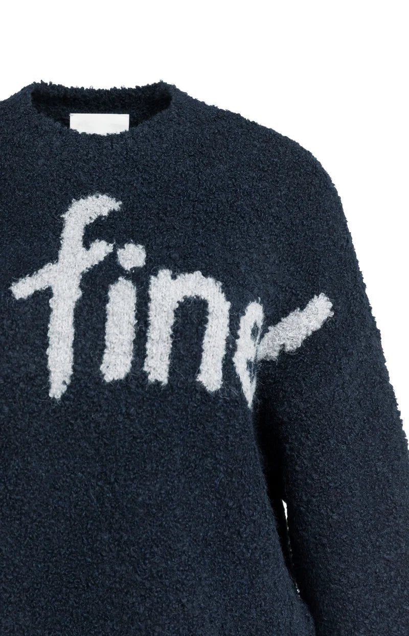 picture of Yaya Knitted Sweater with Artwork - Black Cat - Number Two - womens - fashion - clothing - Yaya 7