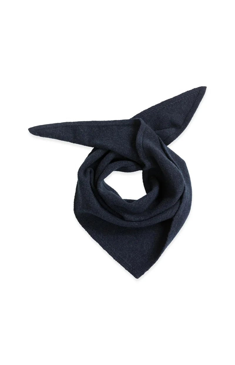 picture of Yaya Knitted Triangle Scarf - Cat Black Melange - Number Two - womens - fashion - accessories - Yaya 1