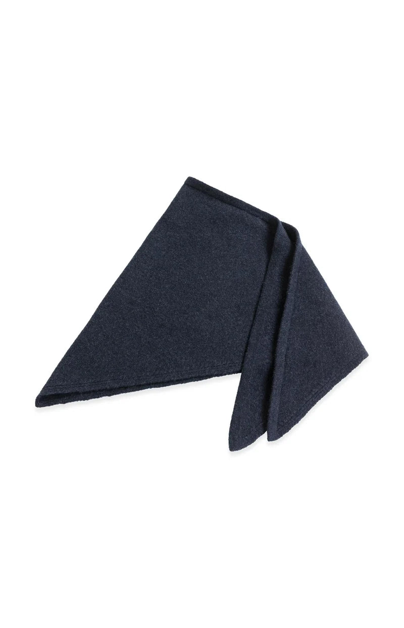 picture of Yaya Knitted Triangle Scarf - Cat Black Melange - Number Two - womens - fashion - accessories - Yaya 3