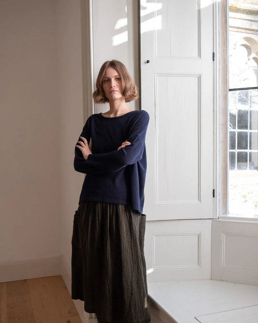 picture of Bibico Nora Skirt - Olive Check - Number Two - womens - fashion - clothing - Bibico 1