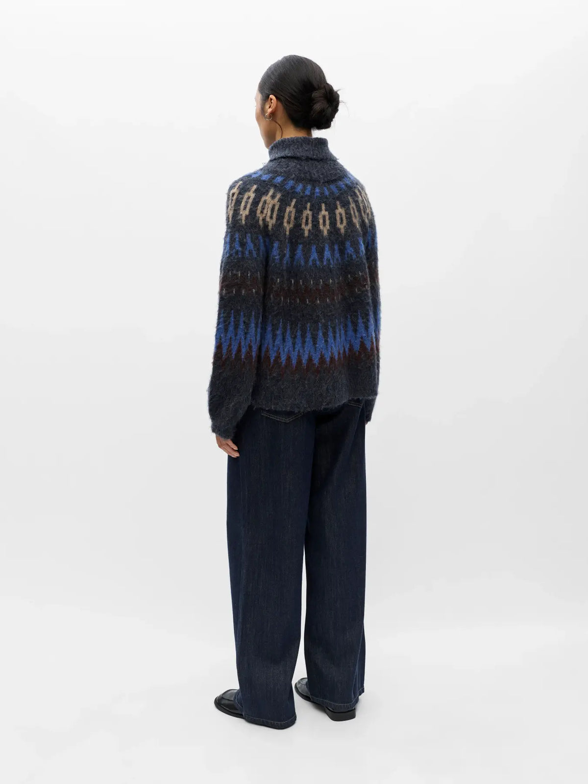 picture of Object Jaade Diana Pullover - Sky Captain - Number Two - womens - fashion - clothing - Object 4