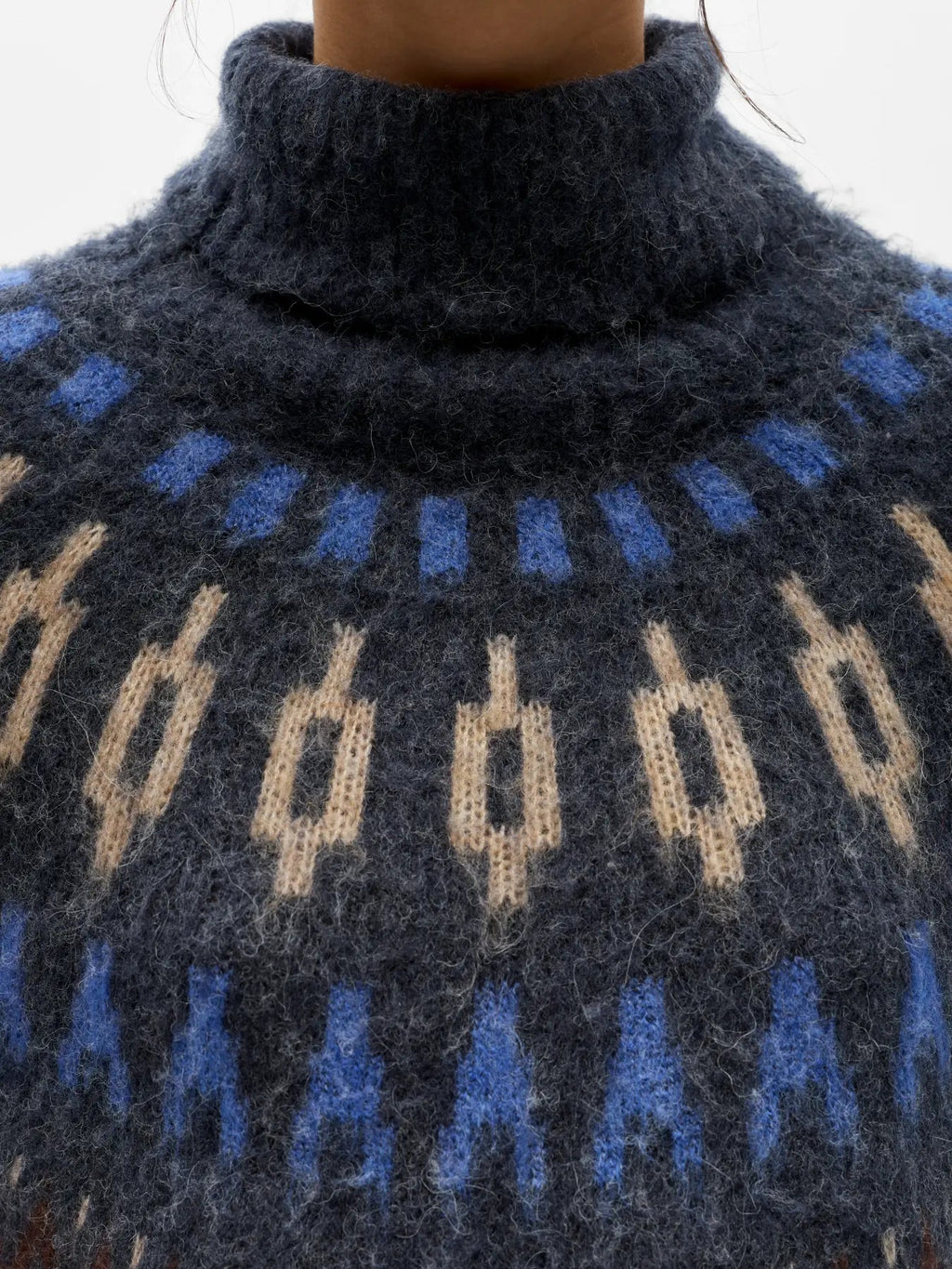picture of Object Jaade Diana Pullover - Sky Captain - Number Two - womens - fashion - clothing - Object 2