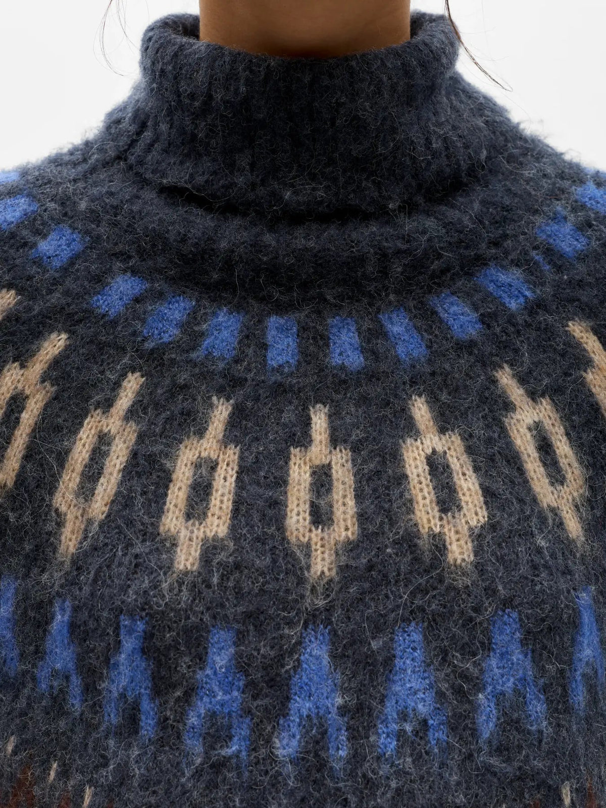 picture of Object Jaade Diana Pullover - Sky Captain - Number Two - womens - fashion - clothing - Object 2