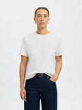 picture of Selected Femme Essential SS Boxy Tee - White - Number Two - womens - fashion - clothing - Selected Femme 1