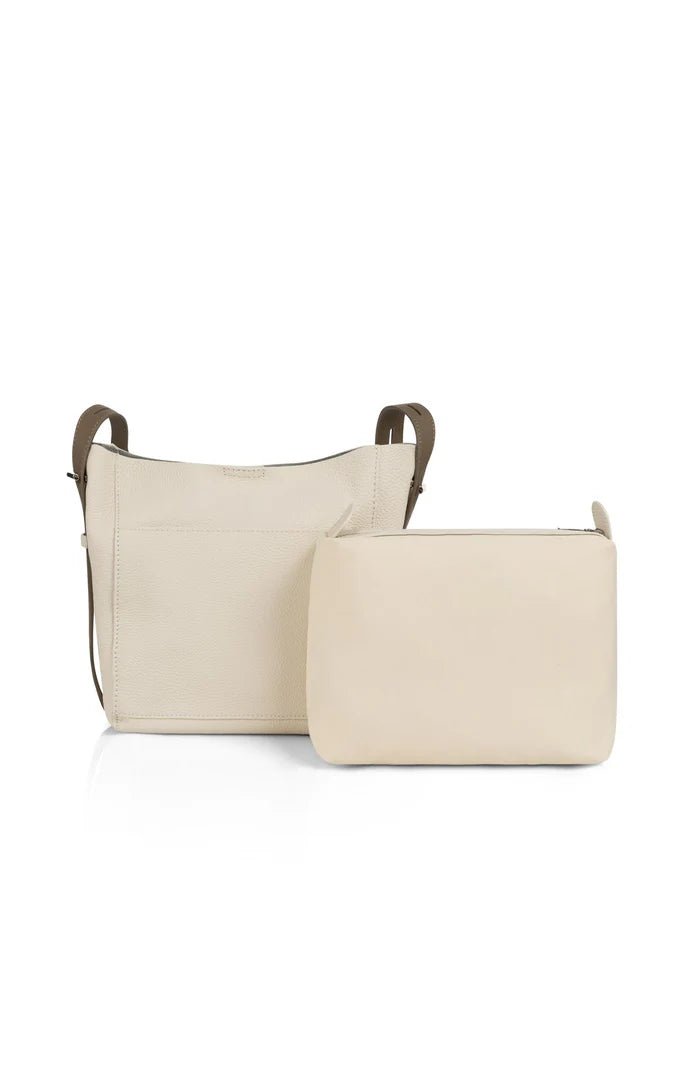 picture of Yaya Leather Shoulder Bag Detachable Pouch - Kit Beige - Number Two - womens - fashion - accessories - Yaya 5