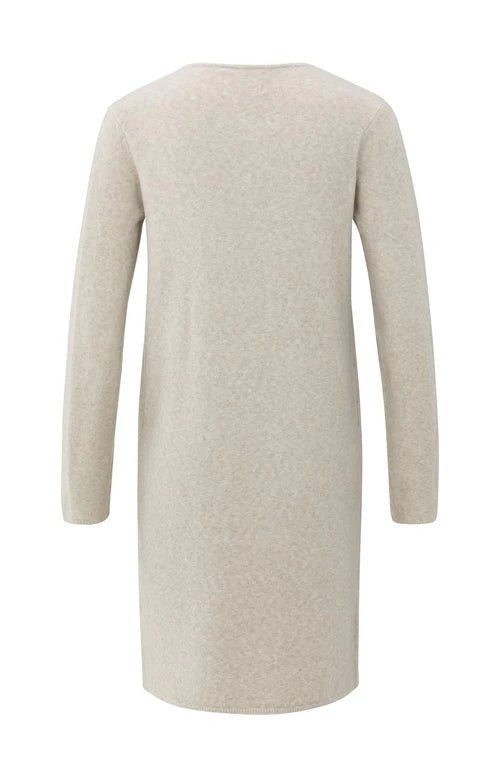 picture of Yaya Long Cardigan with Gilet - Cloud Grey Melange - Number Two - womens - fashion - clothing - Yaya 8