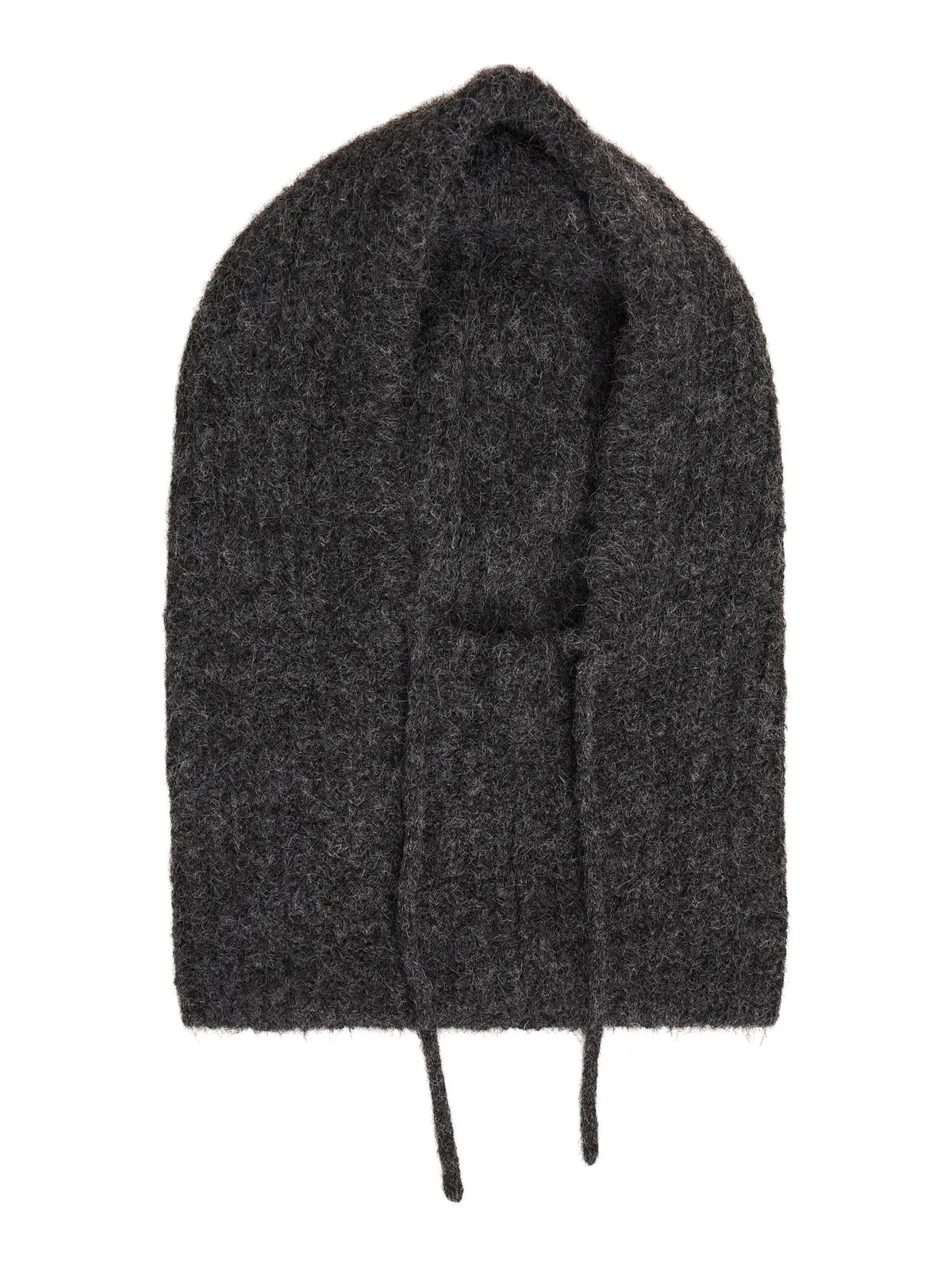 Object Milu Knit Balaclava - Dark Grey Melange