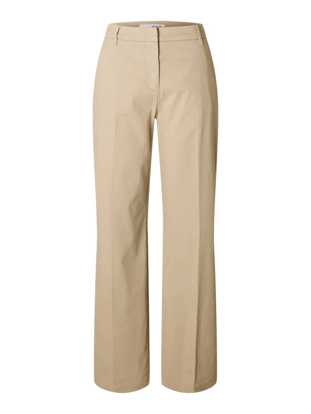 picture of Selected Femme Vera - Rita Wide Chino Trouser Island Fossil - Number Two - womens - fashion - ethical - clothing -