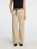 picture of Selected Femme Vera - Rita Wide Chino Trouser Island Fossil - Number Two - womens - fashion - ethical - clothing -