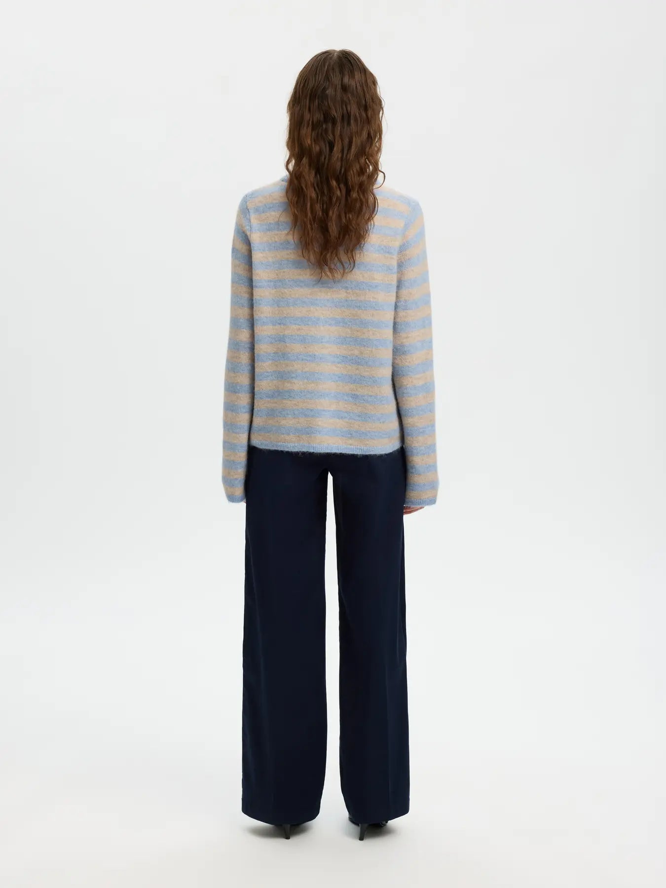 picture of Selected Lulu New LS Cardigan - Cashmere Blue/Birch - Number Two - womens - fashion - clothing - Selected Femme 5