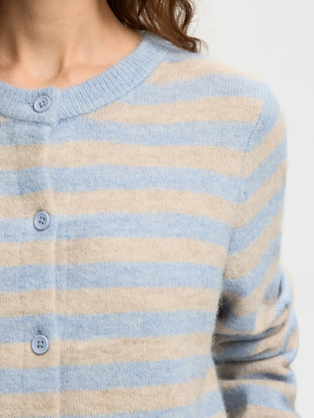 picture of Selected Lulu New LS Cardigan - Cashmere Blue/Birch - Number Two - womens - fashion - clothing - Selected Femme 2