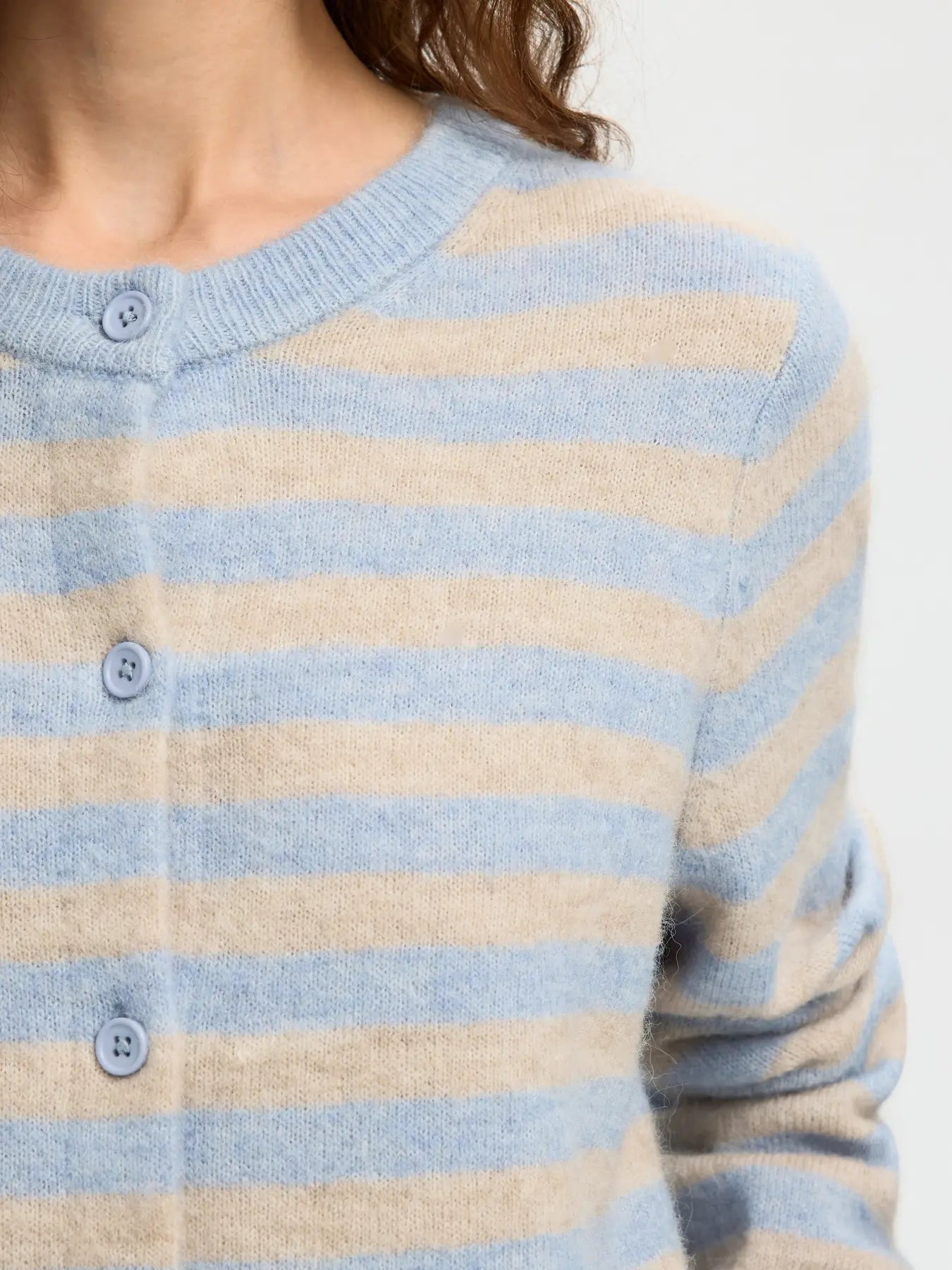 picture of Selected Lulu New LS Cardigan - Cashmere Blue/Birch - Number Two - womens - fashion - clothing - Selected Femme 2