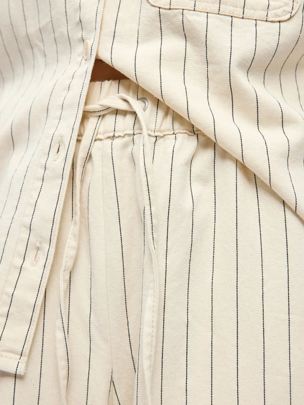 picture of Object Cally Stripe Trouser - Birch/Black - Number Two - womens - fashion - clothing - Object 2