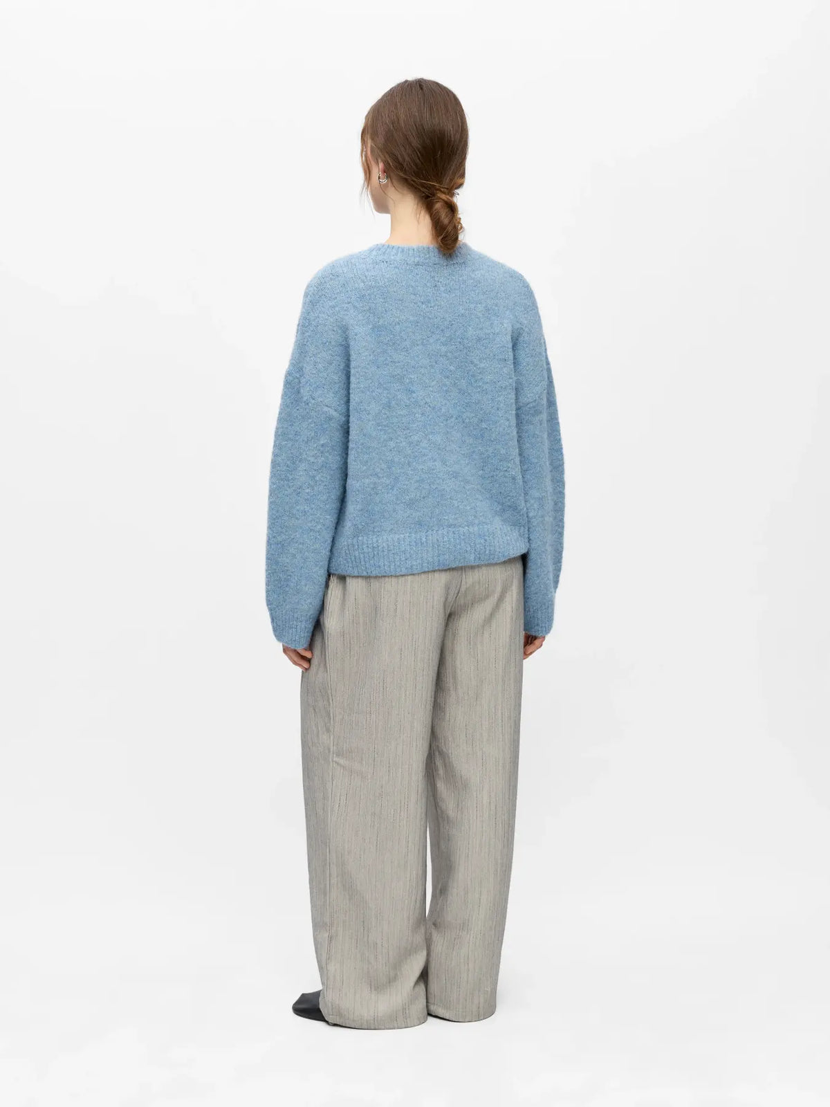 picture of Object Saggia Pullover - Blue Shadow Melange - Number Two - womens - fashion - clothing - Object 4
