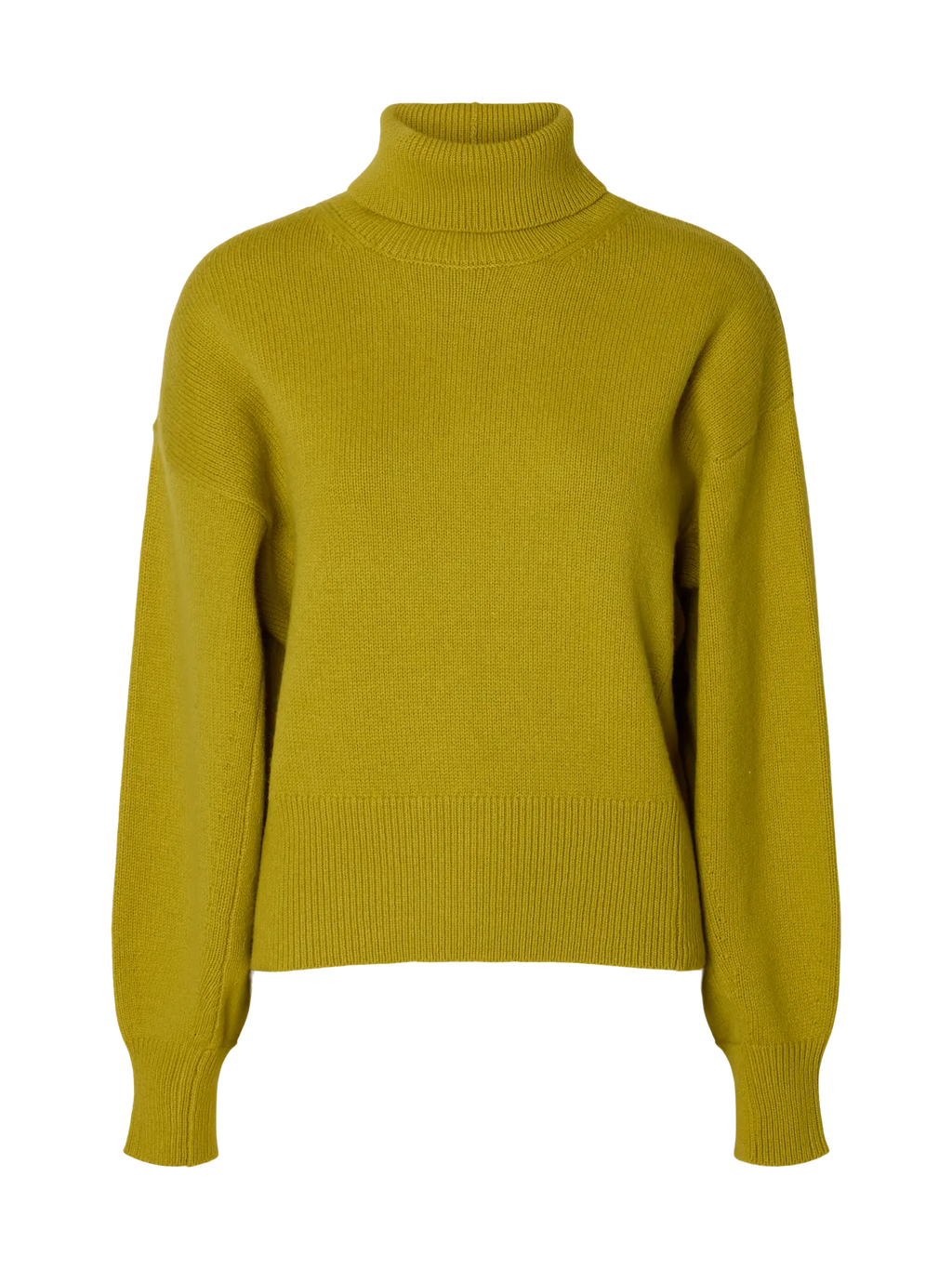 Selected Ellie Knit Roll Neck - Avocado Oil