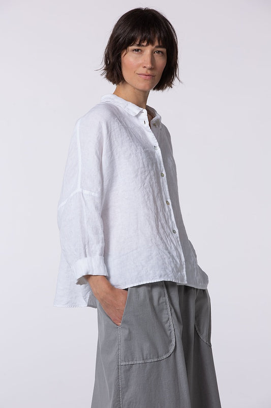 Oska 532 Linen Blouse White