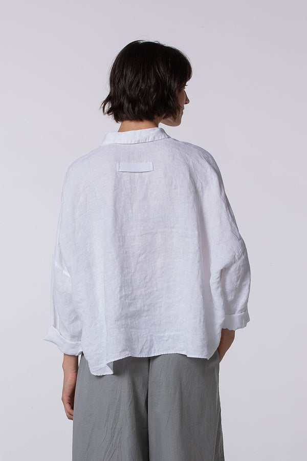 Oska 532 Linen Blouse White