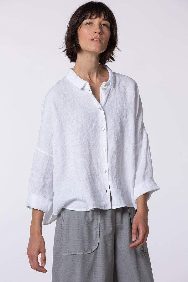 Oska 532 Linen Blouse White