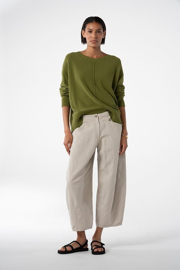 picture of Oska 630 Linen Trousers - Nettle - Number Two - womens - fashion - clothing - Oska 1