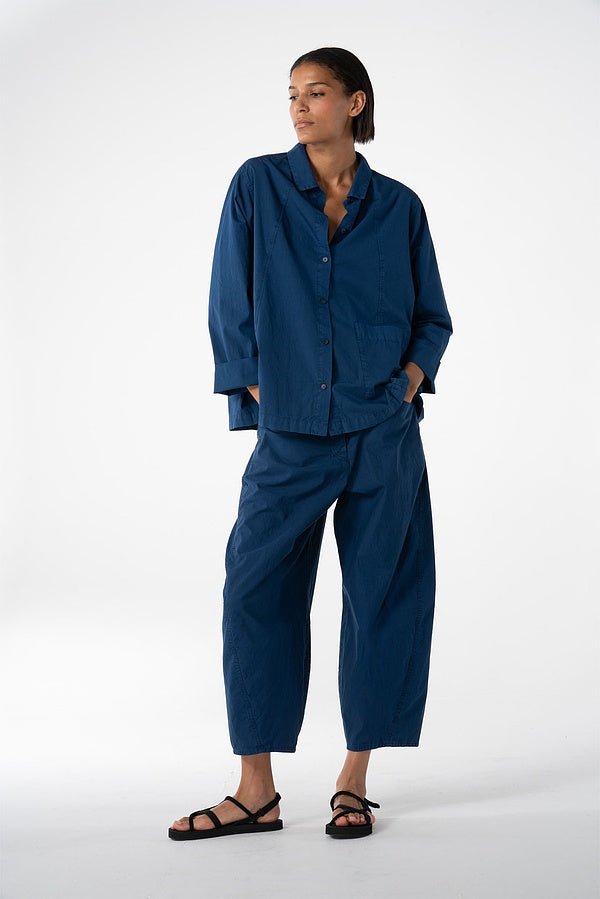 picture of Oska 646 Trousers Cotton - Denim Stripe - Number Two - womens - fashion - clothing - Oska 1