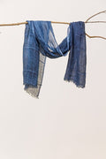 picture of Oska 606 Linen Scarf - Navy - Number Two - womens - fashion - clothing - Oska 1