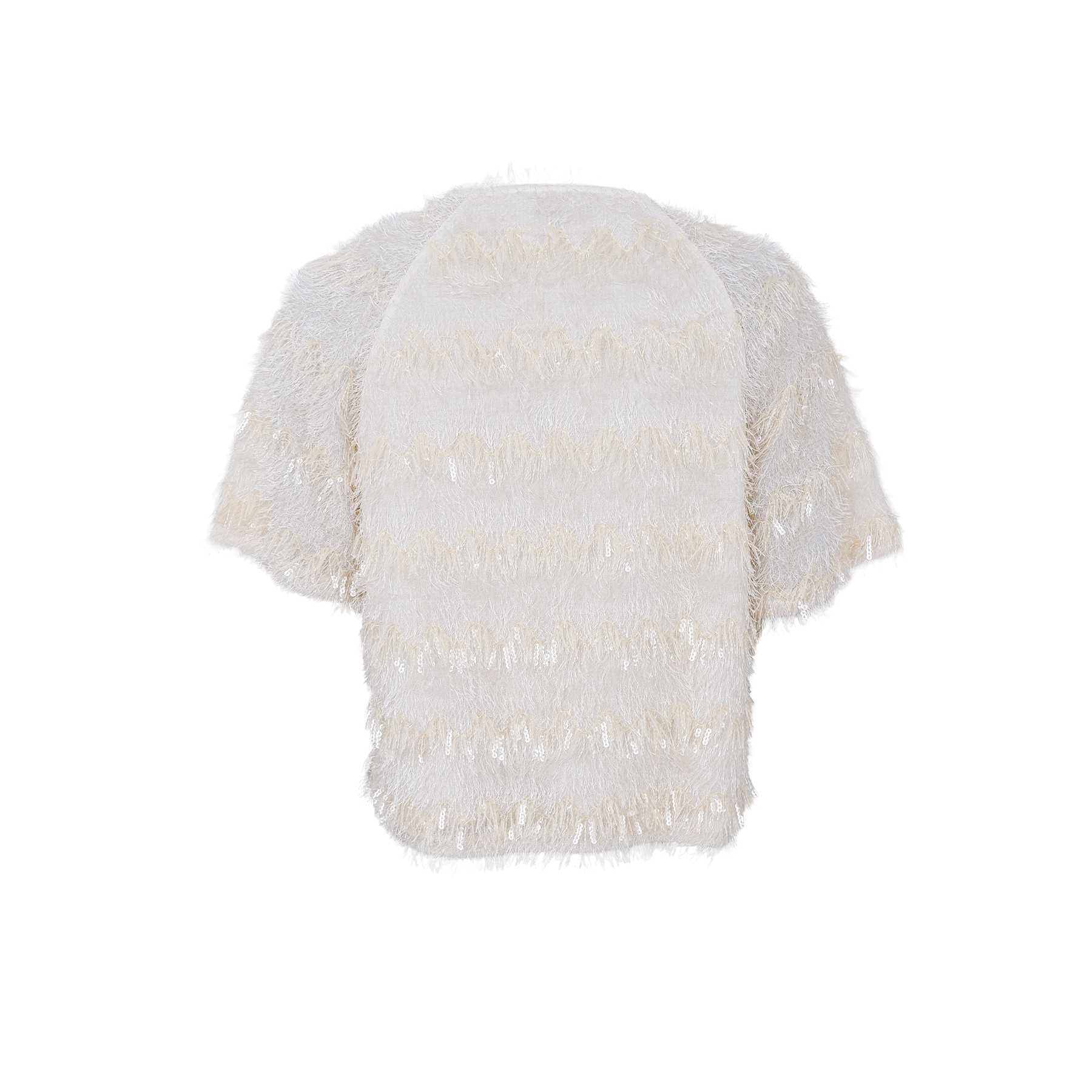 picture of Black Colour FITZ Blouse T Shirt - Off White sequins - Number Two - womens - fashion - clothing - Black Colour 3