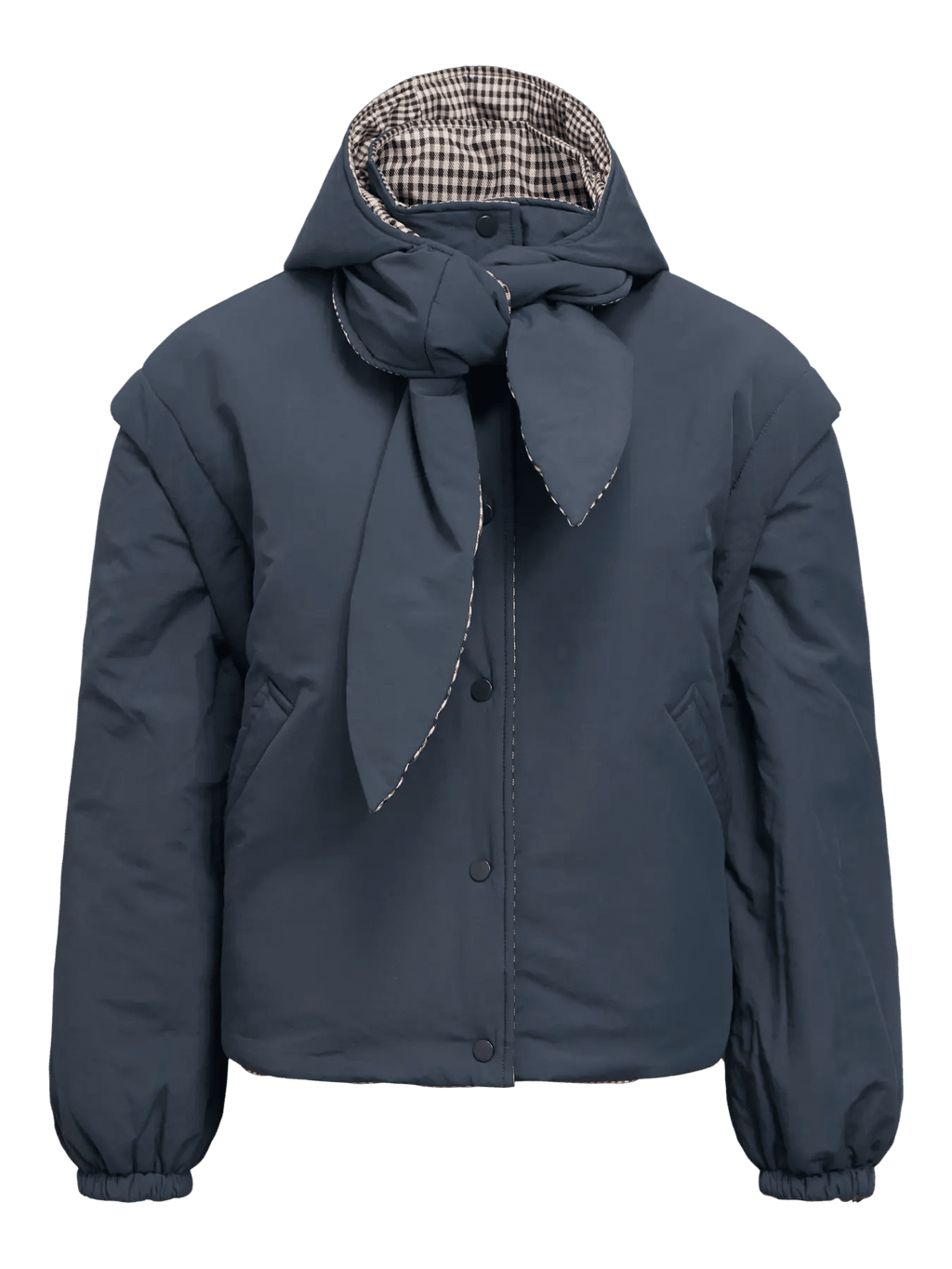 picture of Object TIMA Short Reversible Jacket - Raven/Macademia - Number Two - womens - fashion - clothing - Object 9