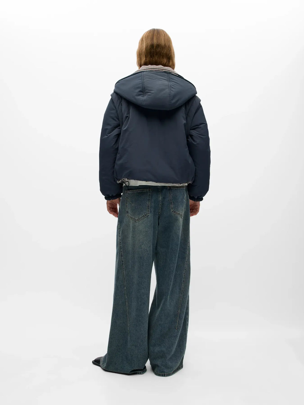 picture of Object TIMA Short Reversible Jacket - Raven/Macademia - Number Two - womens - fashion - clothing - Object 4