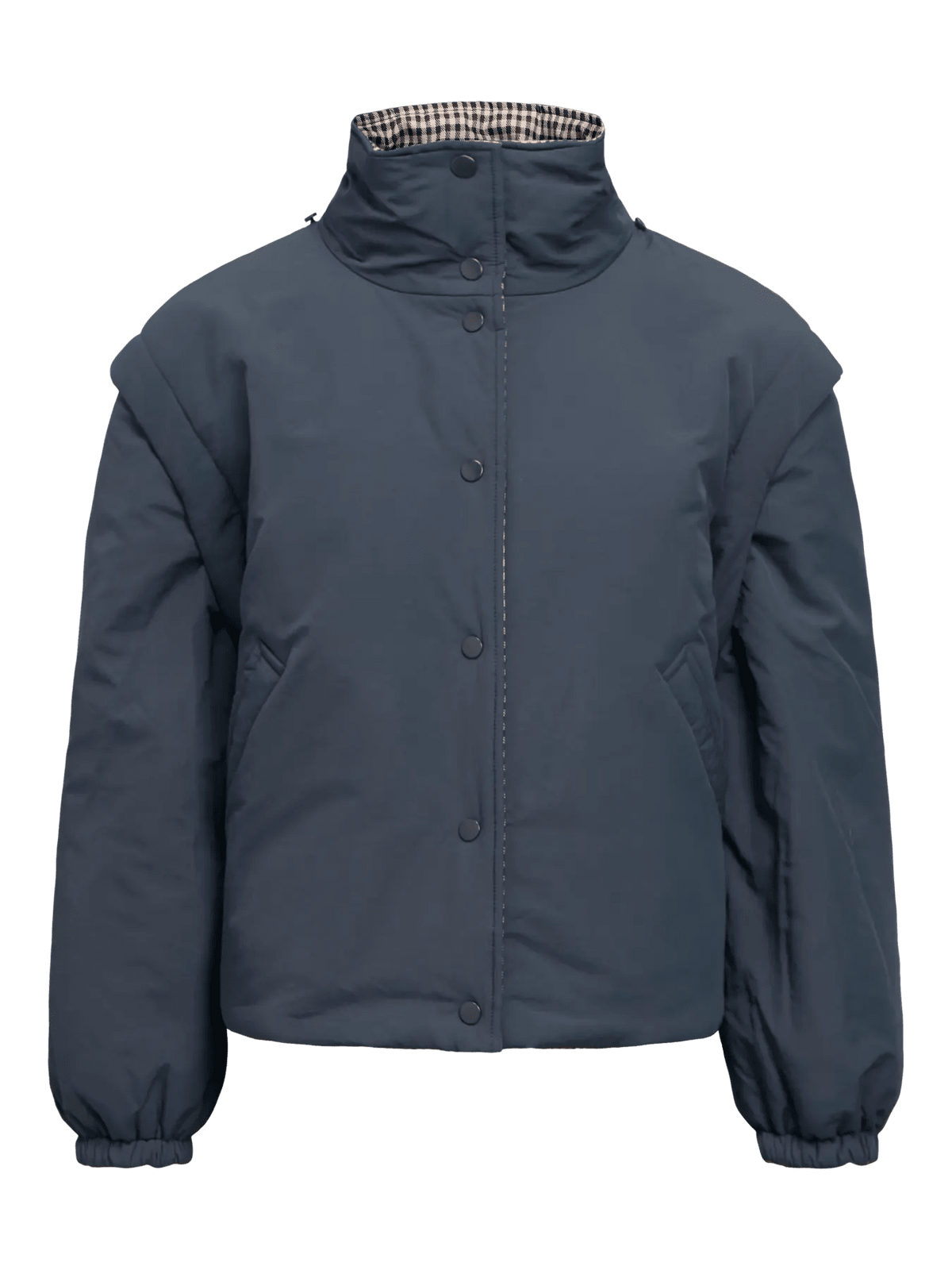 picture of Object TIMA Short Reversible Jacket - Raven/Macademia - Number Two - womens - fashion - clothing - Object 8