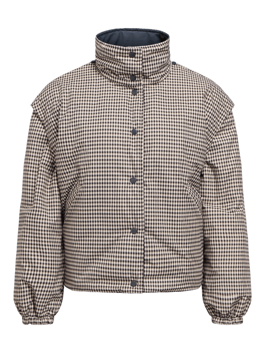 picture of Object TIMA Short Reversible Jacket - Raven/Macademia - Number Two - womens - fashion - clothing - Object 7