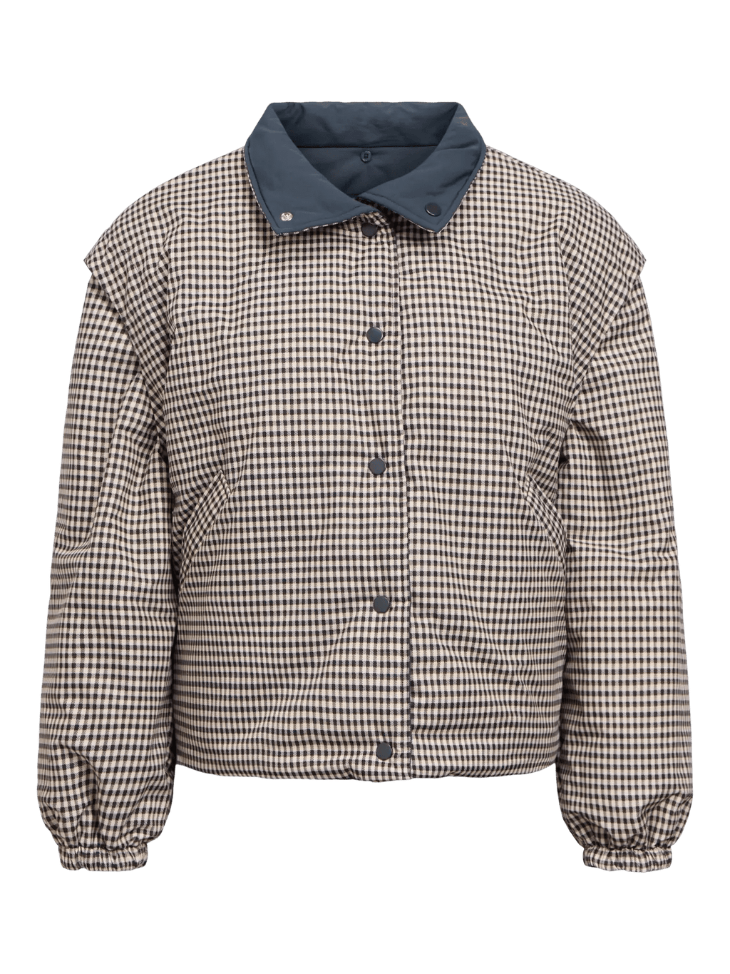 picture of Object TIMA Short Reversible Jacket - Raven/Macademia - Number Two - womens - fashion - clothing - Object 6