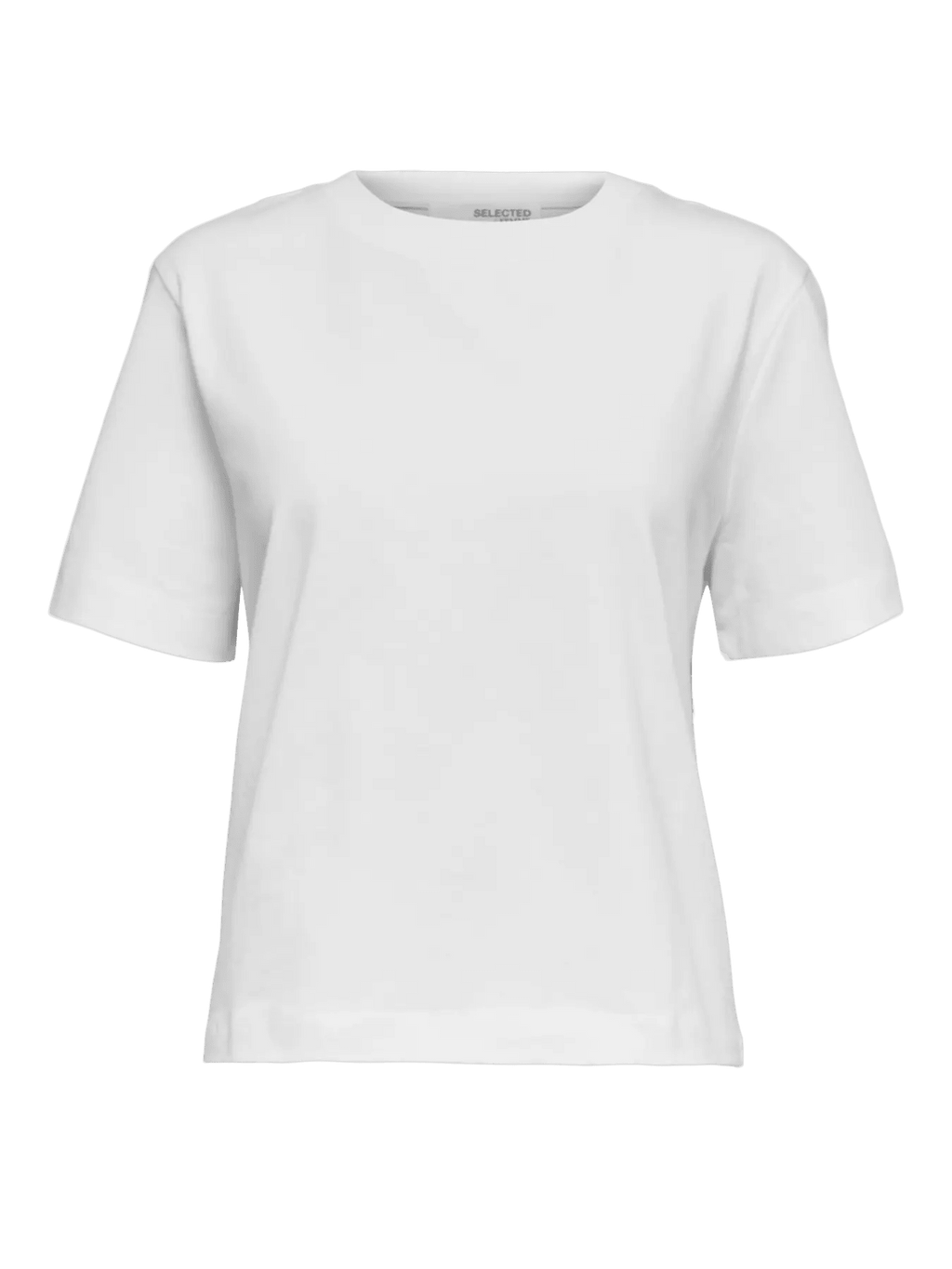 picture of Selected Femme Essential SS Boxy Tee - White - Number Two - womens - fashion - clothing - Selected Femme 5