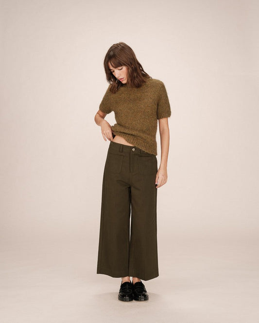 picture of Grace & Mila Sole Trouser - Forest Green - Number Two - womens - fashion - ethical - clothing - Grace & Mila