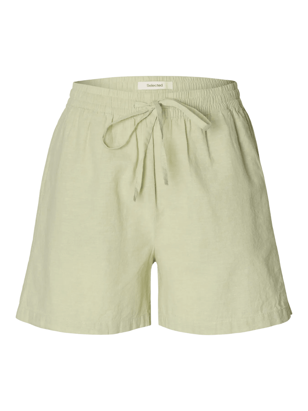 picture of Selected Luisa Linen Blend Shorts - Lint - Number Two - womens - fashion - clothing - Selected Femme 6
