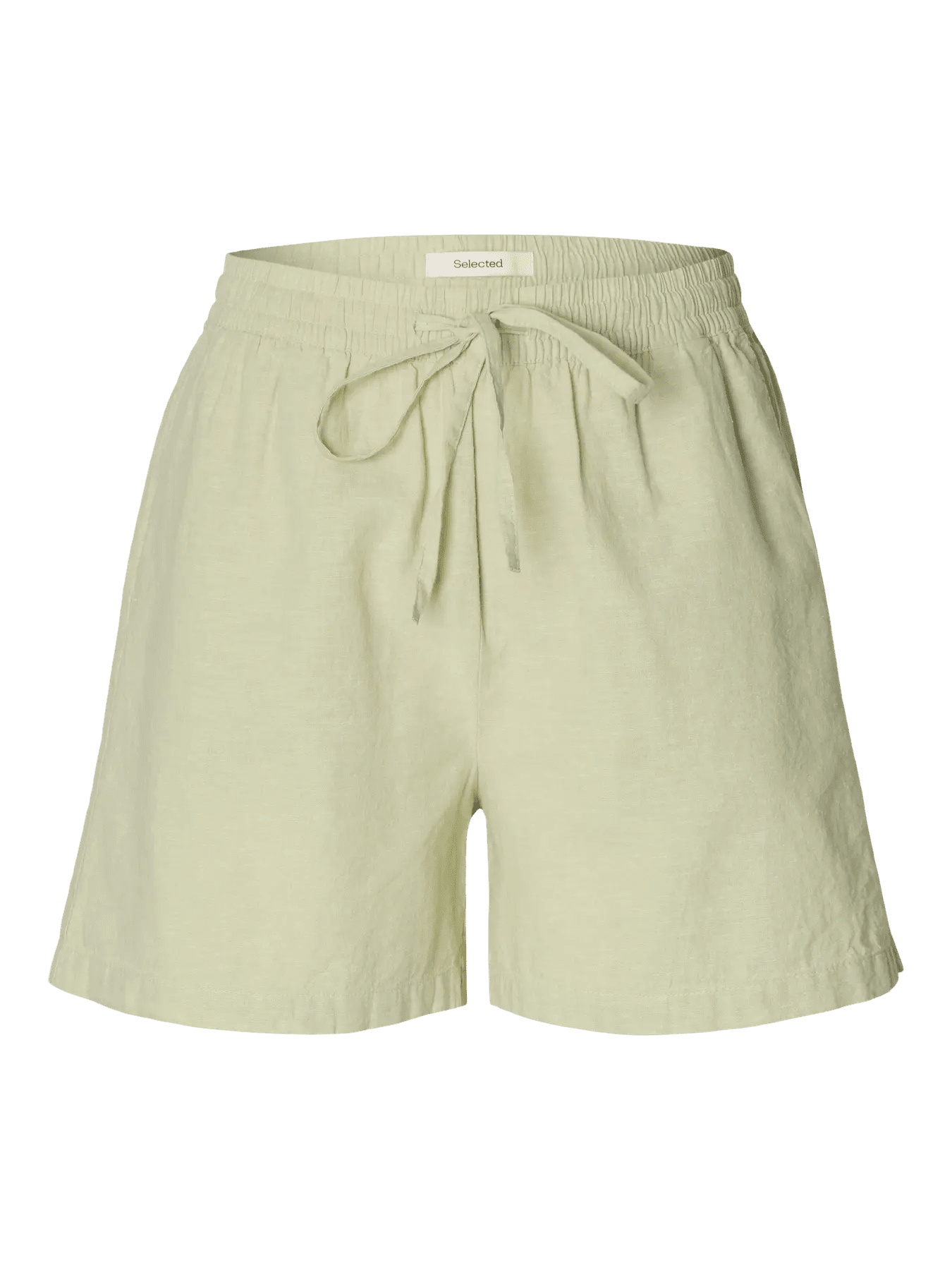 picture of Selected Luisa Linen Blend Shorts - Lint - Number Two - womens - fashion - clothing - Selected Femme 6