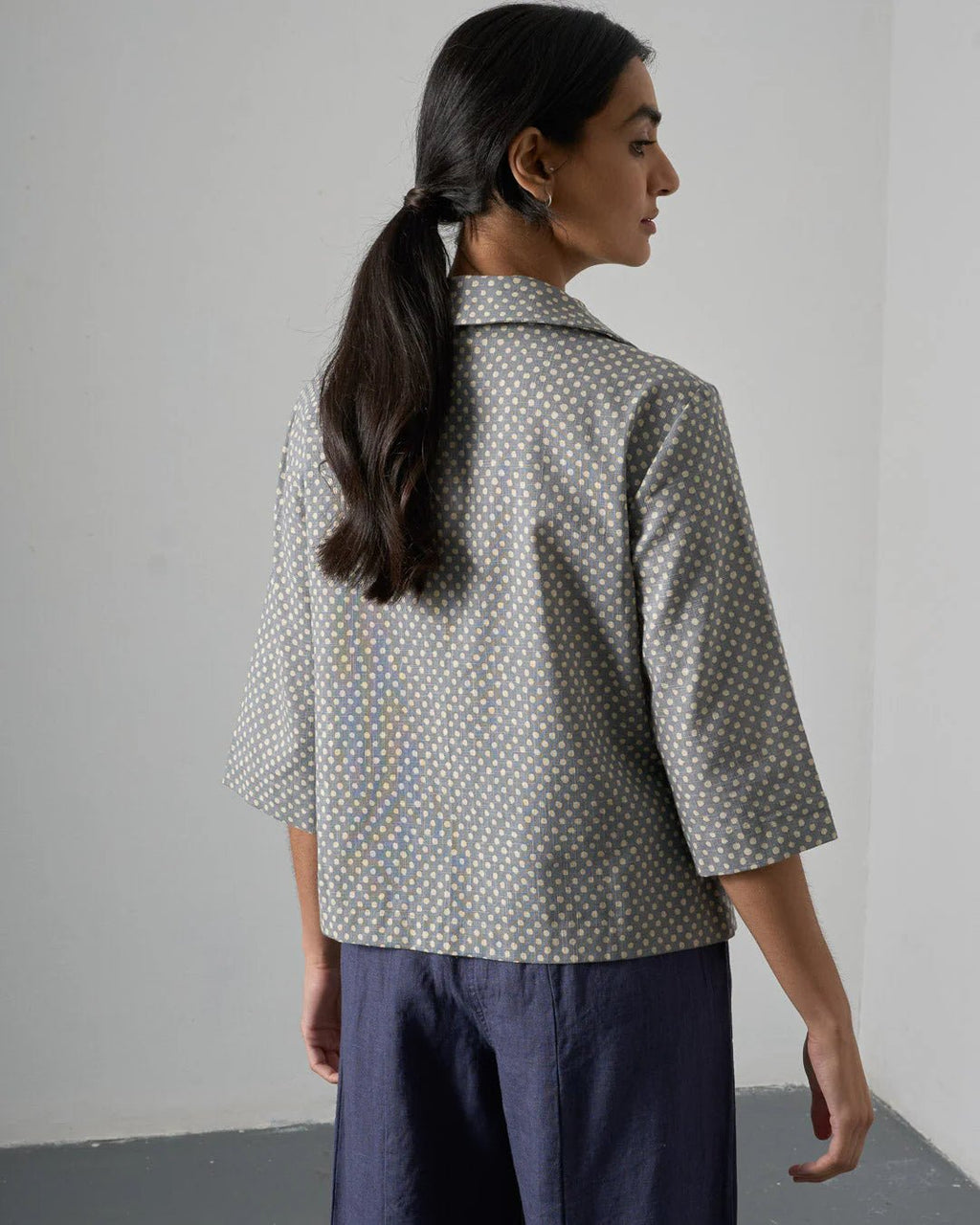 picture of Bibico Rowan Blouse - Grey Dot - Number Two - womens - fashion - clothing - Bibico 2