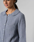 picture of Bibico Rowan Blouse - Navy Check - Number Two - womens - fashion - clothing - Bibico 1