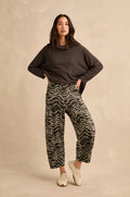 picture of Sahara Dancing Waves Jersey Bubble Trouser - Slate/Ecru - Number Two - womens - fashion - clothing - Sahara 1