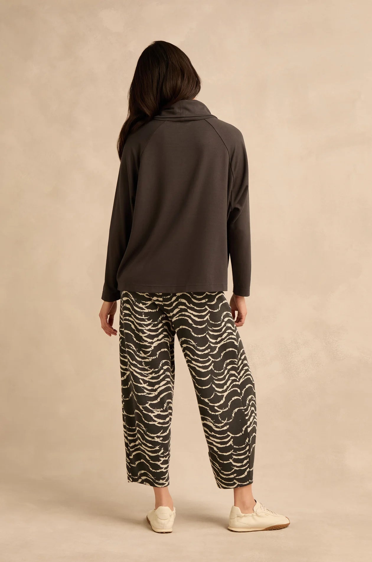 picture of Sahara Luxe Viscose Jersey Cowl Neck Top - Slate - Number Two - womens - fashion - clothing - Sahara 3