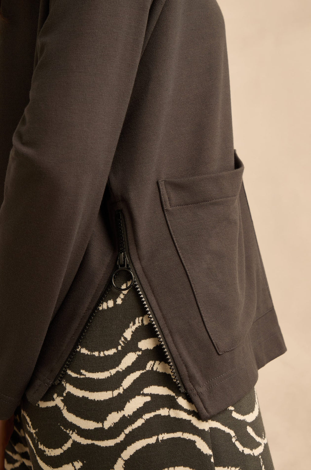 picture of Sahara Luxe Viscose Jersey Cowl Neck Top - Slate - Number Two - womens - fashion - clothing - Sahara 4