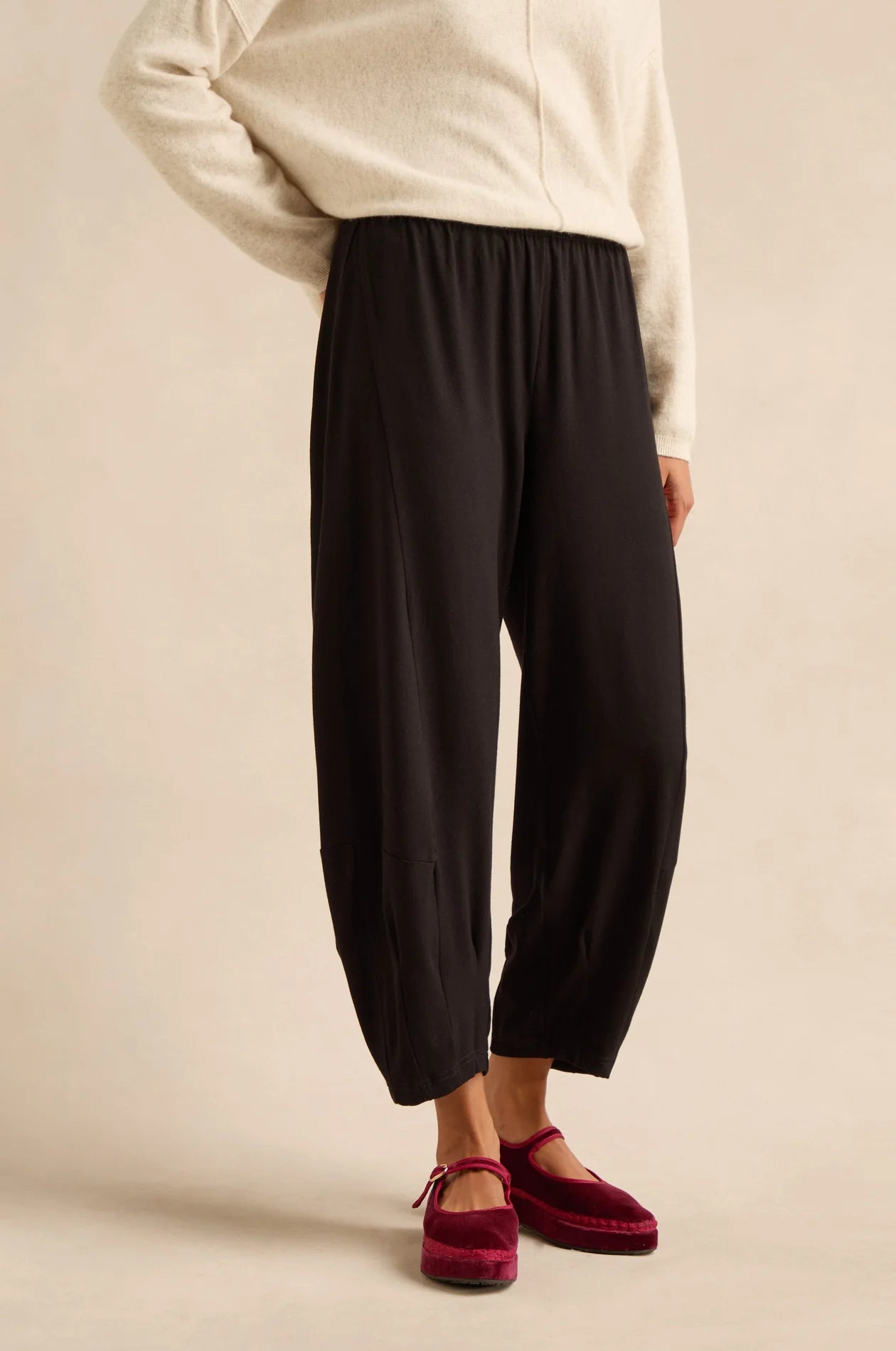 picture of Sahara Fluid Crepe Bubble Trouser - Black - Number Two - womens - fashion - clothing - Sahara 2