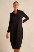 picture of Sahara Fluid Crepe Bubble Dress - Black - Number Two - womens - fashion - clothing - Sahara 1
