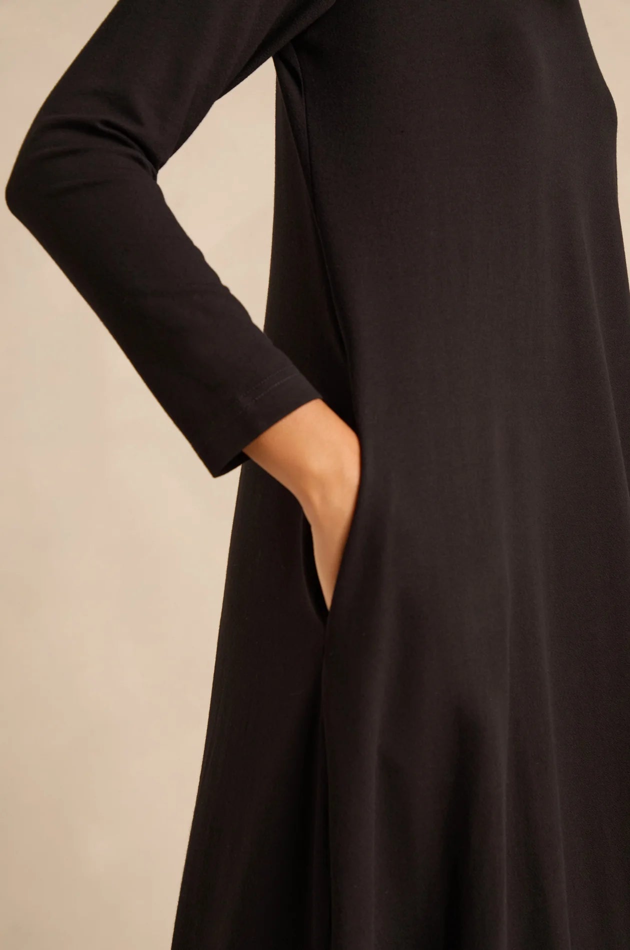 picture of Sahara Fluid Crepe Bubble Dress - Black - Number Two - womens - fashion - clothing - Sahara 2