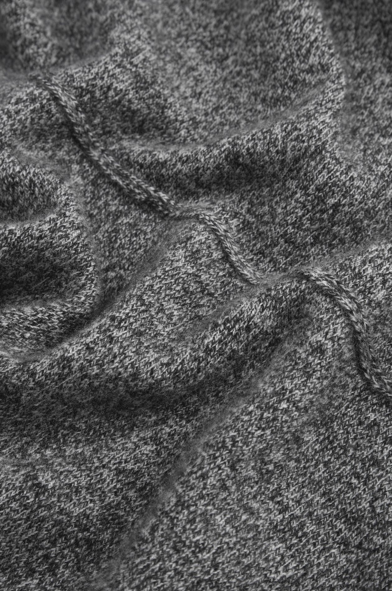 picture of Sahara Merino Wool Cowl-Neck Jumper - Black/White - Number Two - womens - fashion - clothing - Sahara 5